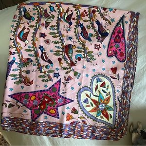 pink/multicolor headscarf